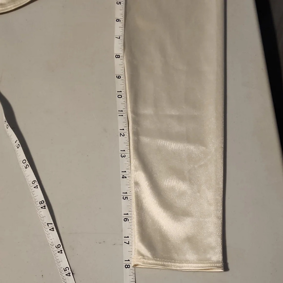 H&M NWOT DIVIDED Cream Satin Top - Picture 8 of 10